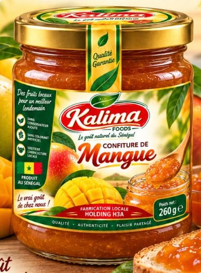 KALIMA Confiture de mangue, pot 260 g